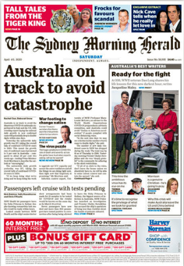 SYDNEY MORNING HERALD newspaper detail image